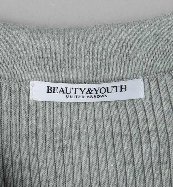 BEAUTY&YOUTH UNITED ARROWS「コットンリブ オープンカラーニット -ウォッシャブル-」|ニット・セーター|