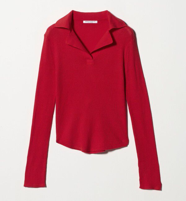 BEAUTY&YOUTH UNITED ARROWS「コットンリブ オープンカラーニット -ウォッシャブル-」|ニット・セーター|