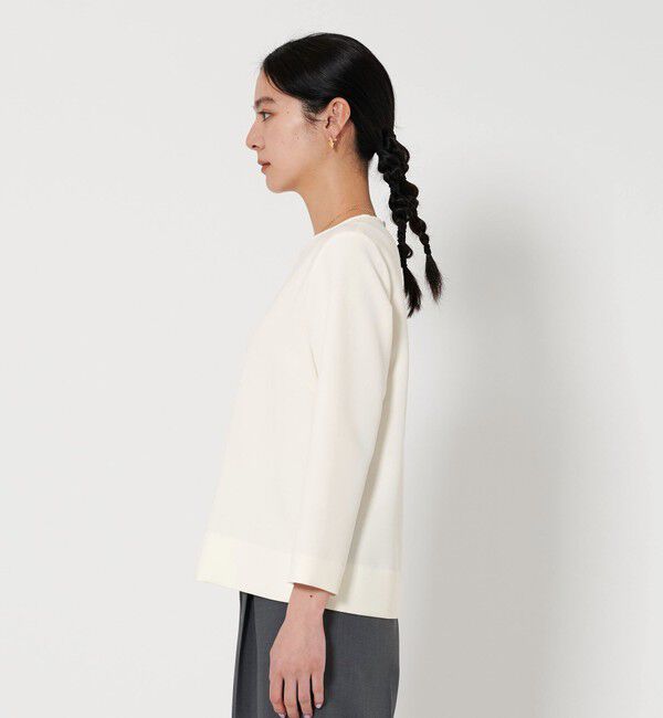 BEAUTY&YOUTH UNITED ARROWS「ダブルクロス クルーネック ブラウス」|シャツ・ブラウス|