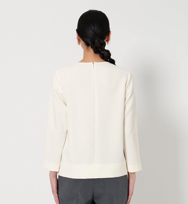 BEAUTY&YOUTH UNITED ARROWS「ダブルクロス クルーネック ブラウス」|シャツ・ブラウス|