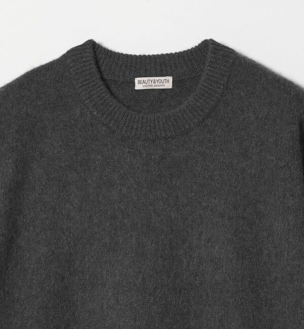 BEAUTY&YOUTH UNITED ARROWS「ブラッシュド ヤク クルーネック ニット」|ニット・セーター|