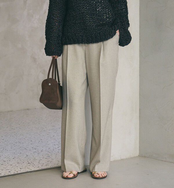 BEAUTY&YOUTH UNITED ARROWS「リネンライク ワイドストレートパンツ ウォッシャブル」|その他|