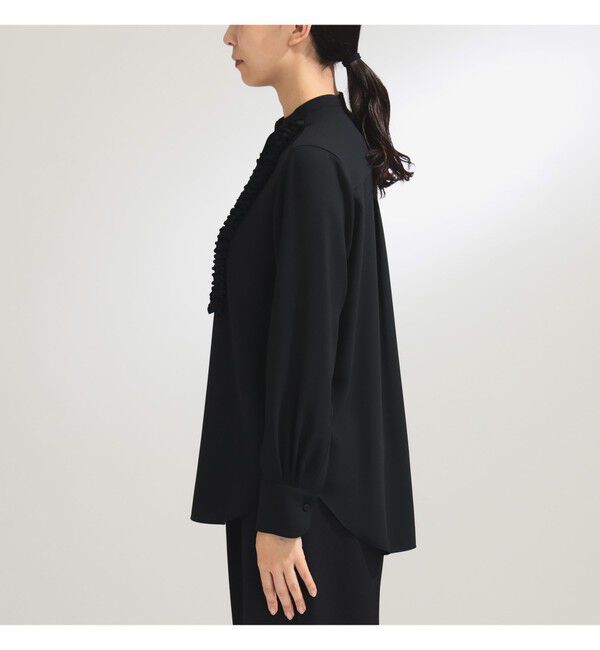 Demi-Luxe BEAMS 「ジョーゼット フリルブラウス＊」|シャツ・ブラウス|