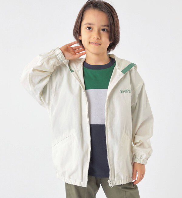 SHIPS KIDS「SHIPS KIDS:100～130cm / キャップ デザイン コットン パーカー」|その他|オフホワイト