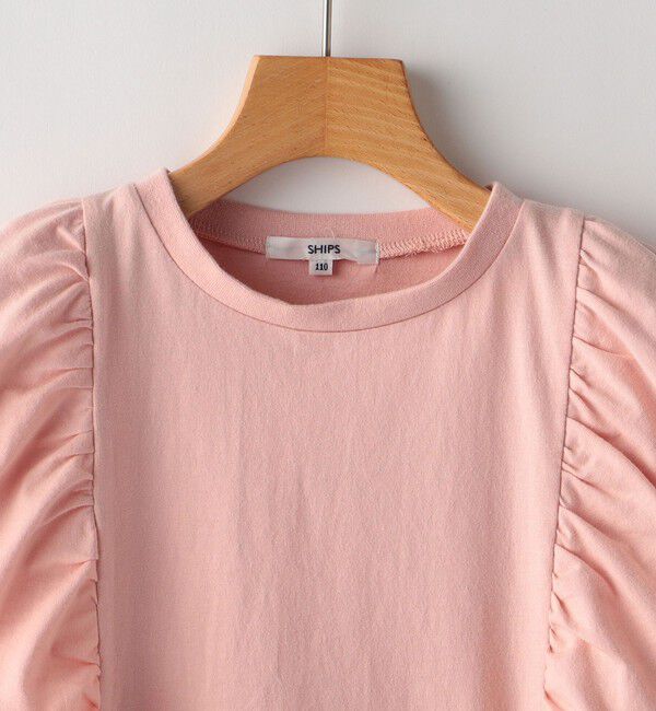 SHIPS KIDS「SHIPS KIDS:100～130cm / はしご レース 半袖 TEE」|Tシャツ・カットソー|