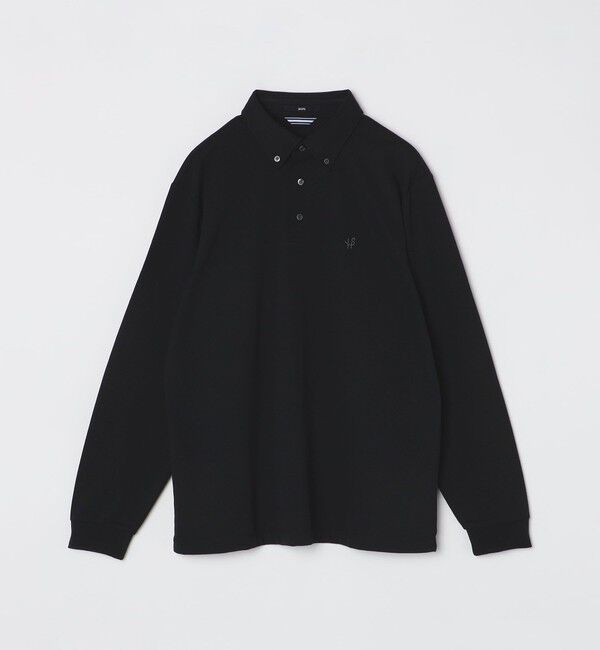 SHIPS「【WEB限定】SHIPS: 吸水速乾・UVケア Drymix（R）ワンポイントロゴ ボタンダウン 長袖ポロシャツ」|ポロシャツ|