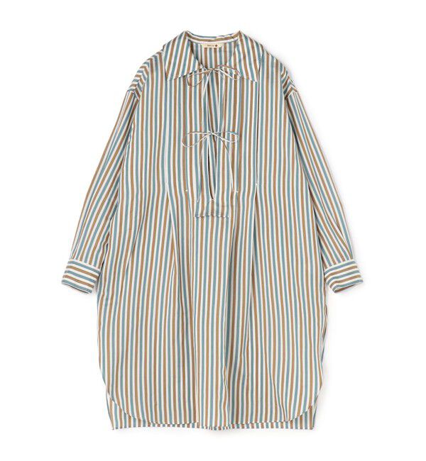 BACCA「ウォッシャーシルク チュニックブラウス」|ワンピース|44 ベージュ系