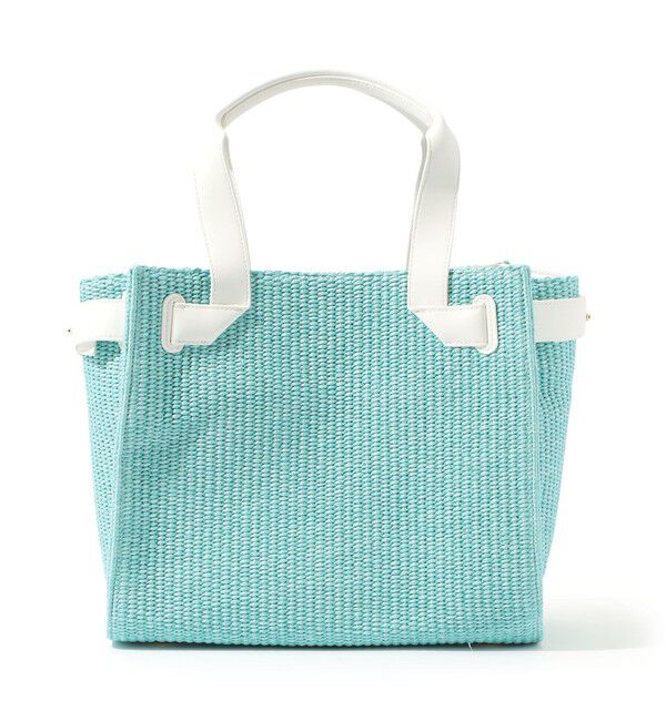 TOMORROWLAND GOODS「TOMORROWLAND ラフィアトートバッグ」|トートバッグ|62 ライトブルー系