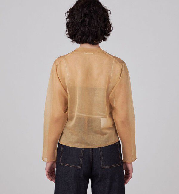 MACPHEE「ポリエステルシアー クルーネックプルオーバー」|ニット・セーター|