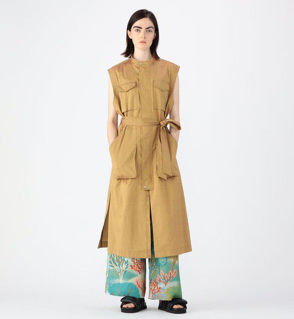 CABaN「コットンシルクストレッチ ロングジレ」|その他|