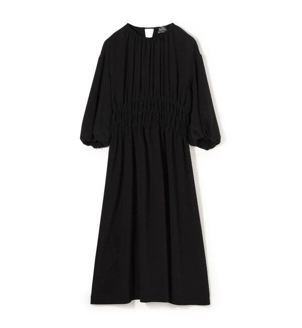 Ballsey「ウズラクレープ シャーリングワンピース」|ワンピース|19 ブラック