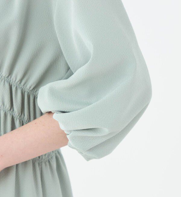 Ballsey「ウズラクレープ シャーリングワンピース」|ワンピース|