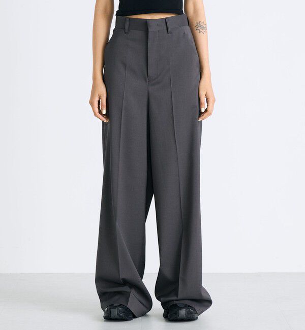 Edition「ウールライク スラックス」|スラックス|