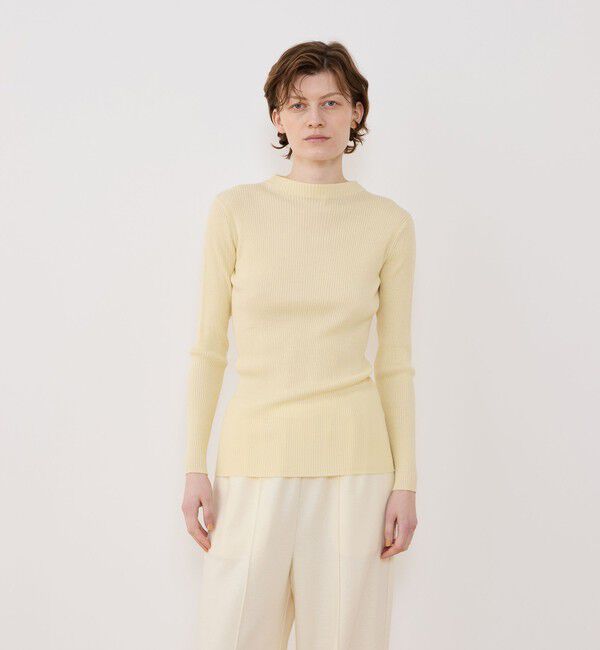 【未使用】GALERIE VIEプルミエールウールリブ ボトルネック プルミエールウールリブ ボトルネックプルオーバー（GALERIE VIE