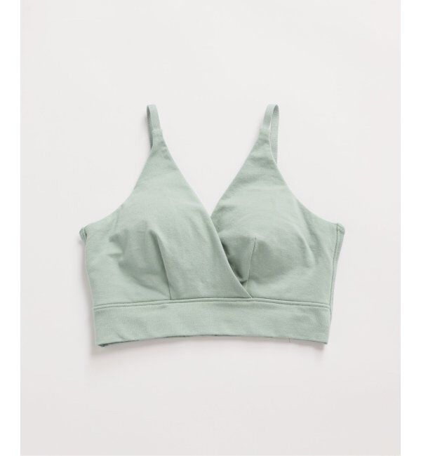 EMILYWEEK「【for MOM】オーガニックコットン混 マタニティカシュクールブラ（グリーン）」|インナー|