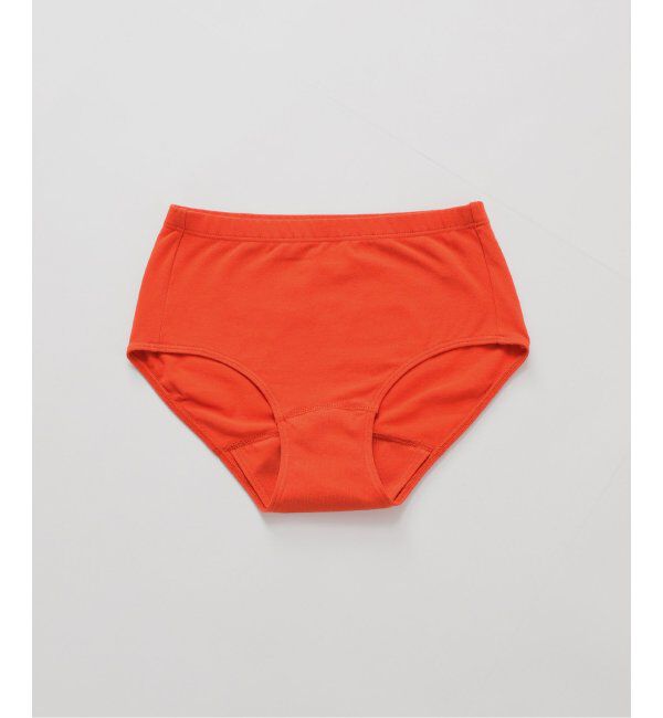 EMILYWEEK「【RESET】オーガニックコットン混 2WAYサニタリーショーツ（オレンジレッド）」|インナー|