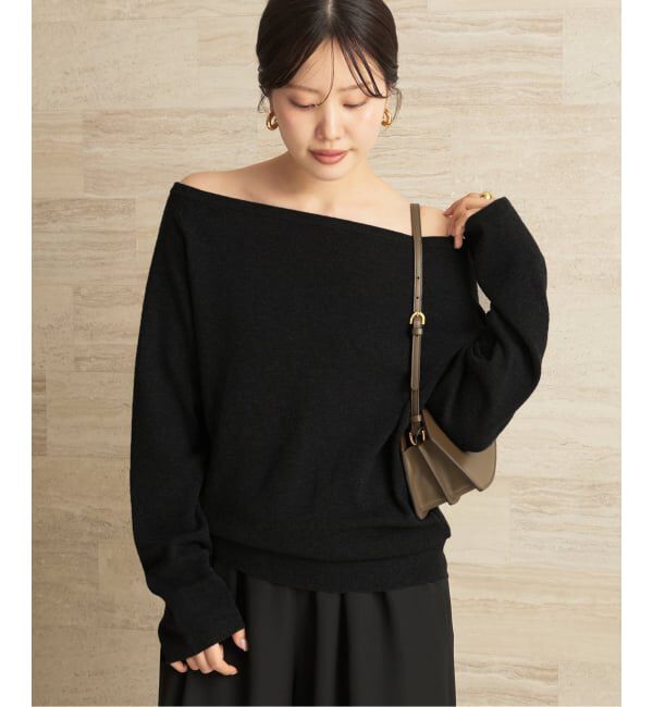 Plage「《追加予約》Off shoulder slit ニット 3」|ニット・セーター|