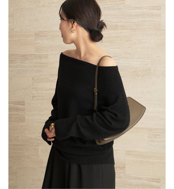 Plage「《追加予約》Off shoulder slit ニット 3」|ニット・セーター|