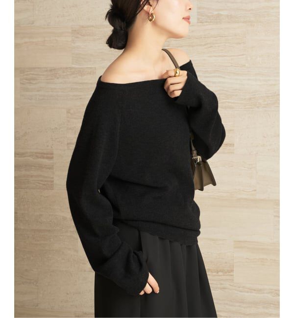 Plage「《追加予約》Off shoulder slit ニット 3」|ニット・セーター|