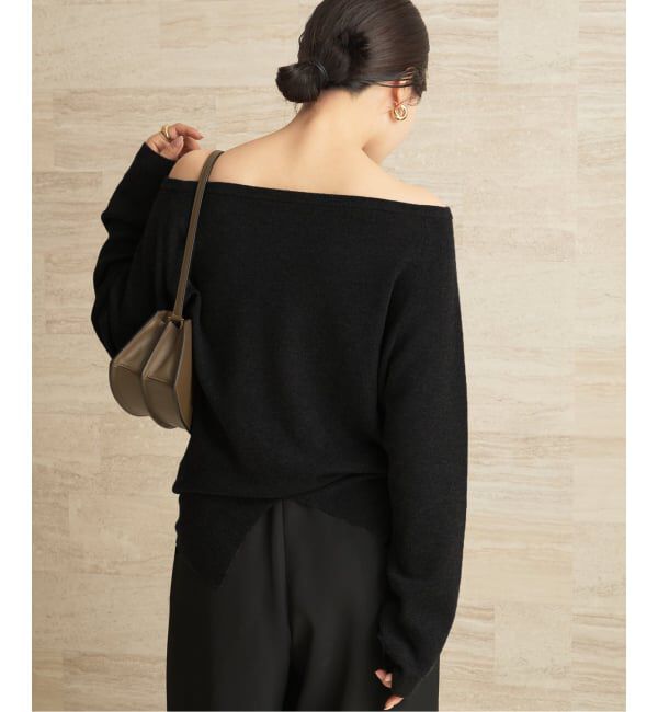 Plage「《追加予約》Off shoulder slit ニット 3」|ニット・セーター|