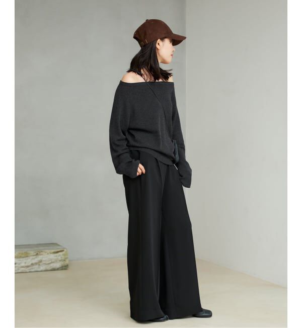 Plage「《追加予約》Off shoulder slit ニット 3」|ニット・セーター|