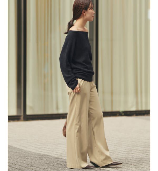 Plage「《追加予約》Off shoulder slit ニット 3」|ニット・セーター|