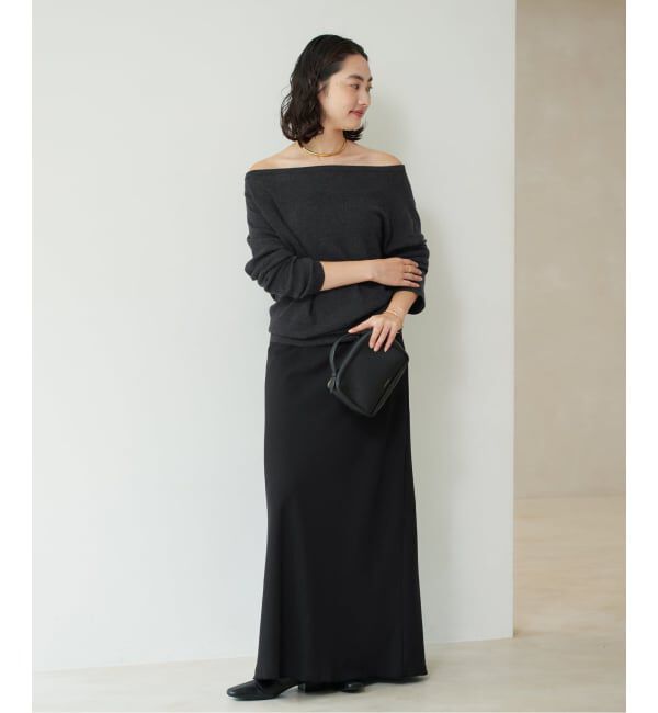 Plage「《追加予約》Off shoulder slit ニット 3」|ニット・セーター|