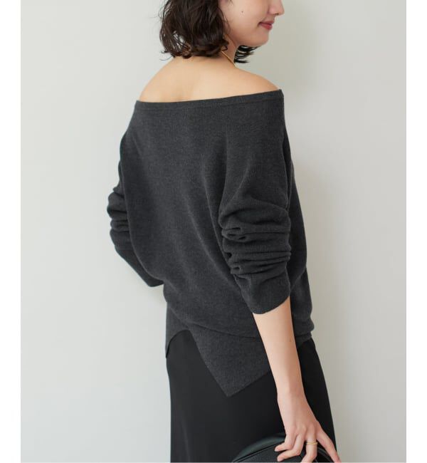 Plage「《追加予約》Off shoulder slit ニット 3」|ニット・セーター|