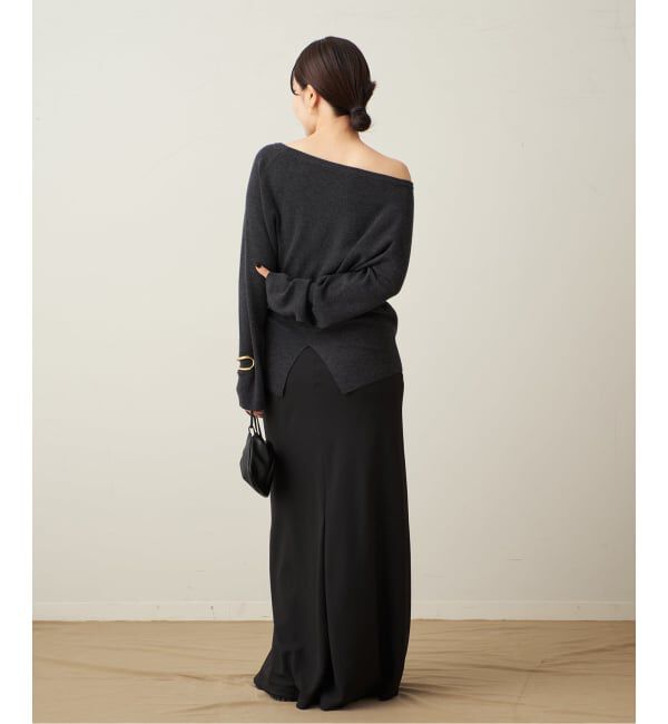 Plage「《追加予約》Off shoulder slit ニット 3」|ニット・セーター|
