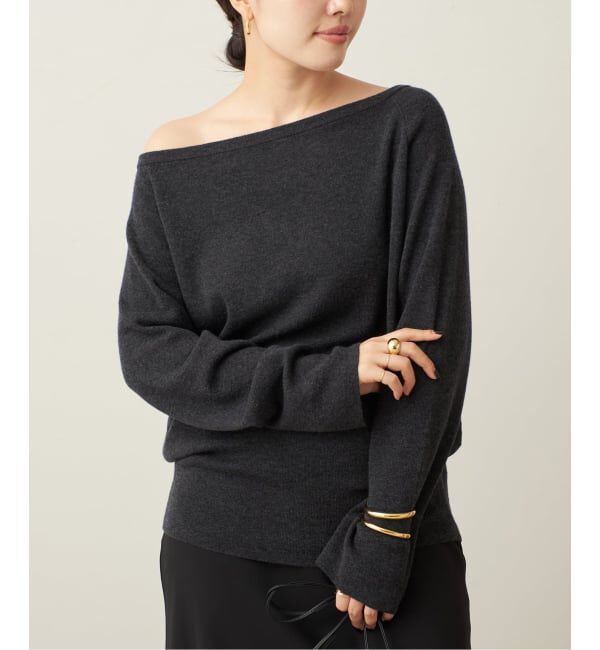 Plage「《追加予約》Off shoulder slit ニット 3」|ニット・セーター|