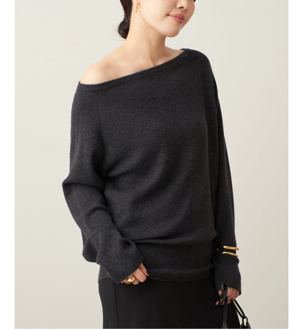 Plage「《追加予約》Off shoulder slit ニット 3」|ニット・セーター|