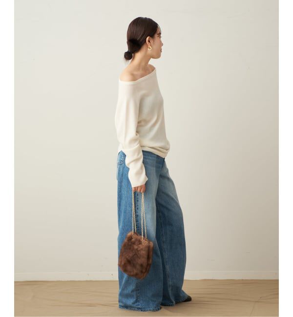 Plage「《追加予約》Off shoulder slit ニット 3」|ニット・セーター|