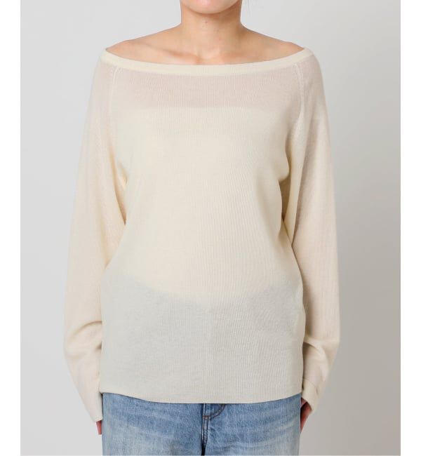 Plage「《追加予約》Off shoulder slit ニット 3」|ニット・セーター|