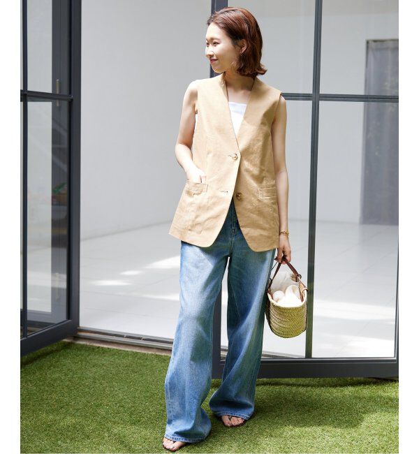 SLOBE IENA「《追加4》フライスパット付きキャミソール」|インナー|