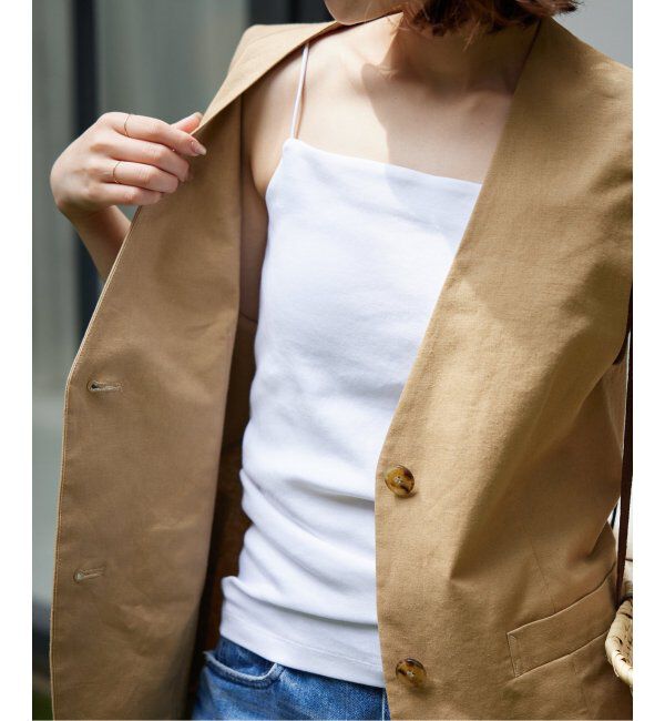 SLOBE IENA「《追加4》フライスパット付きキャミソール」|インナー|