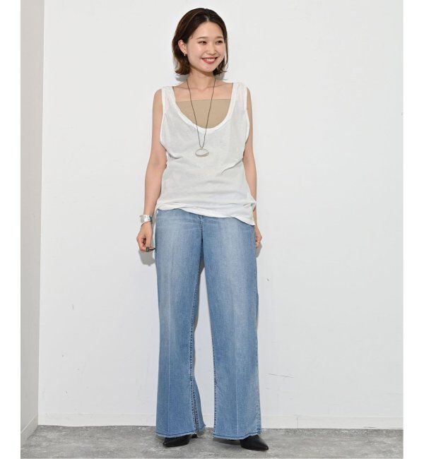 SLOBE IENA「《追加4》フライスパット付きキャミソール」|インナー|