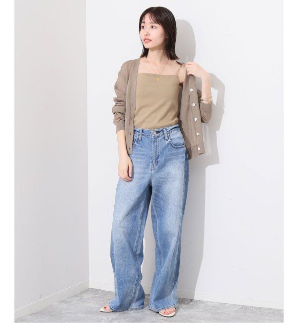 SLOBE IENA「《追加4》フライスパット付きキャミソール」|インナー|