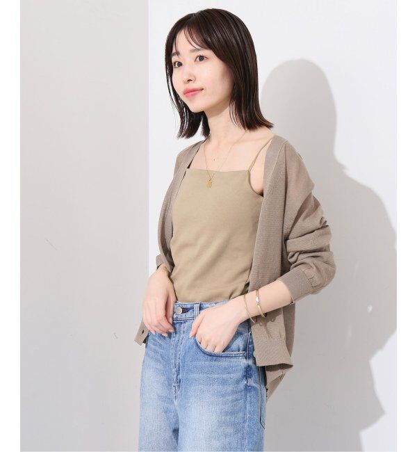 SLOBE IENA「《追加4》フライスパット付きキャミソール」|インナー|