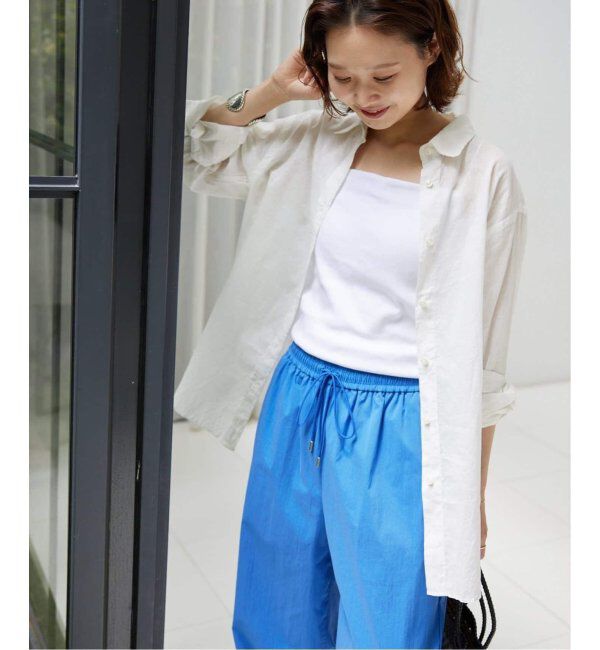 SLOBE IENA「《追加4》フライスパット付きキャミソール」|インナー|ホワイト