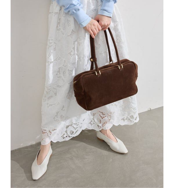 IENA「《追加》Manuel MILANO/マニュエルミラノ SUEDE BOSTON スエードボストンバッグ」|ボストンバッグ|