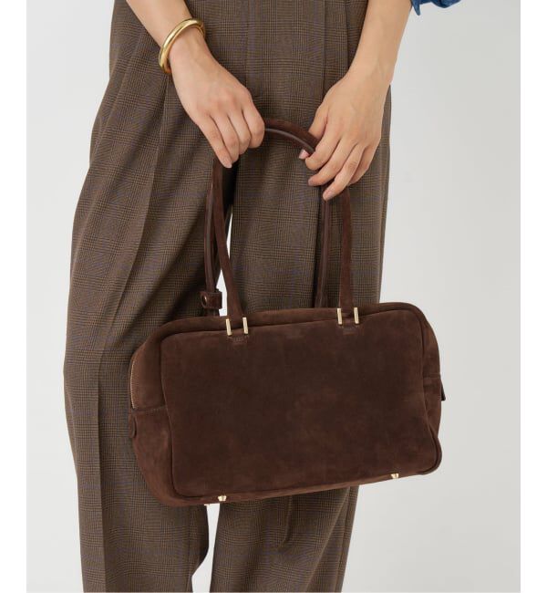 IENA「《追加》Manuel MILANO/マニュエルミラノ SUEDE BOSTON スエードボストンバッグ」|ボストンバッグ|