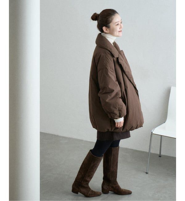 IENA「《追加》ARTIROSA 撥水テイラーコクーンダウン」|ダウン|