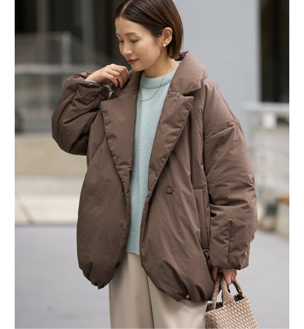 IENA「《追加》ARTIROSA 撥水テイラーコクーンダウン」|ダウン|