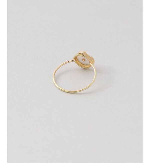 IENA「GIGI/ジジ 別注 PEARL SQUARE RING EX」|リング|