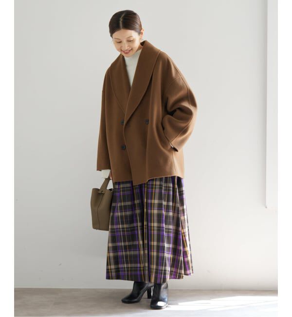 IENA「《追加2》Super160 ショールカラーハーフコート」|その他|