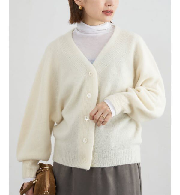 IENA「ピュア カシミヤ ドルマンVネックカーディガン」|カーディガン|