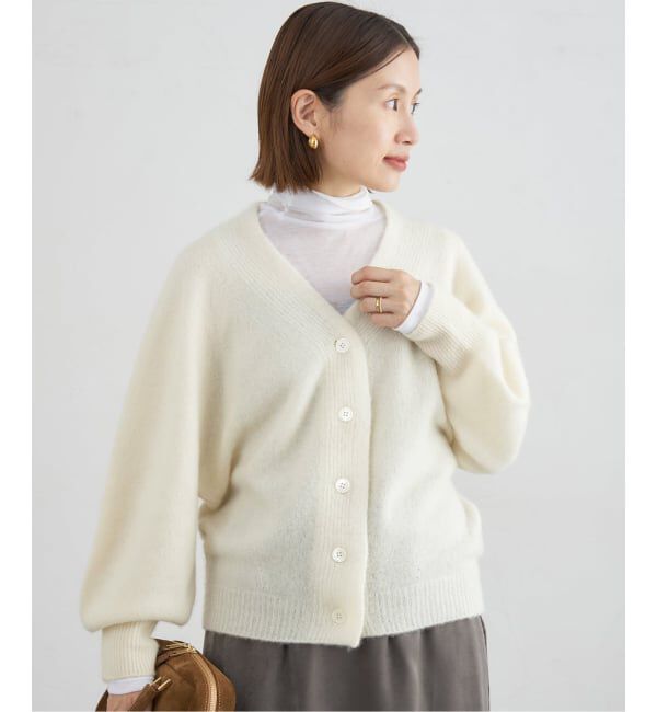 IENA「ピュア カシミヤ ドルマンVネックカーディガン」|カーディガン|