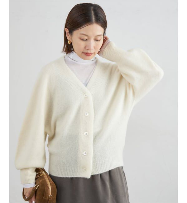 IENA「ピュア カシミヤ ドルマンVネックカーディガン」|カーディガン|