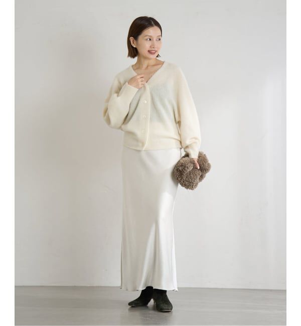 IENA「ピュア カシミヤ ドルマンVネックカーディガン」|カーディガン|