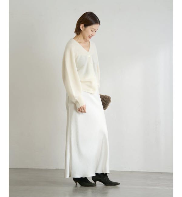 IENA「ピュア カシミヤ ドルマンVネックカーディガン」|カーディガン|